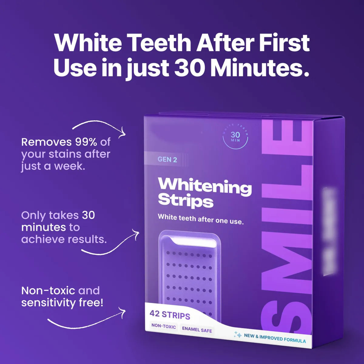 Teeth Whitening Strips for Yellow Teeth