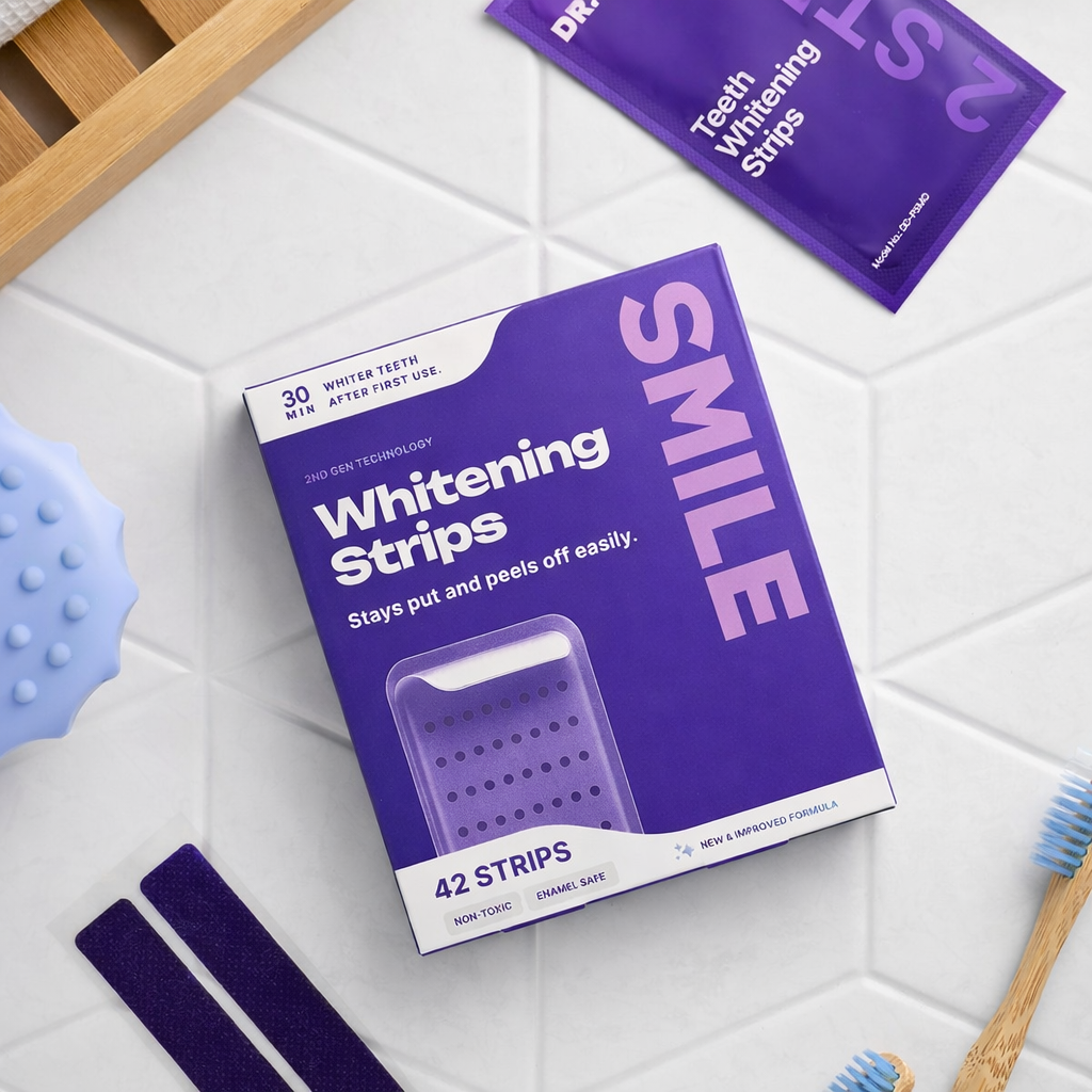 Teeth Whitening Strips for Yellow Teeth